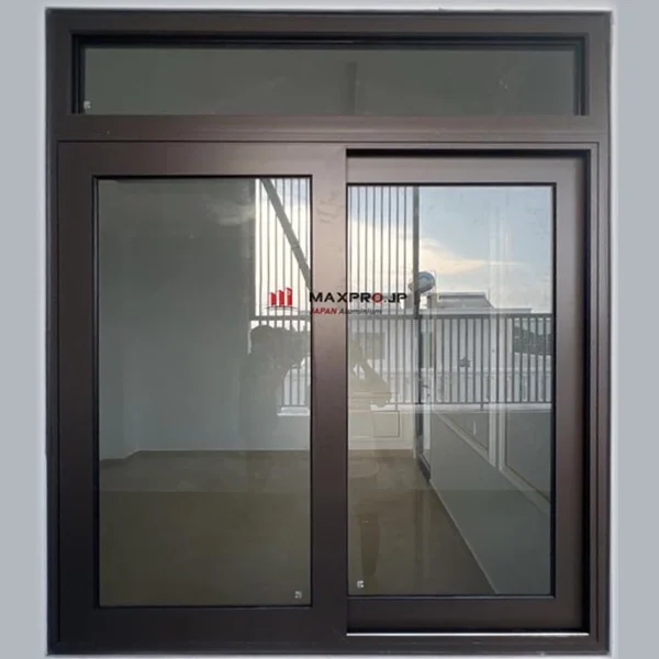 Cửa sổ mở lùa 2 cánh nhôm Maxpro hệ 65